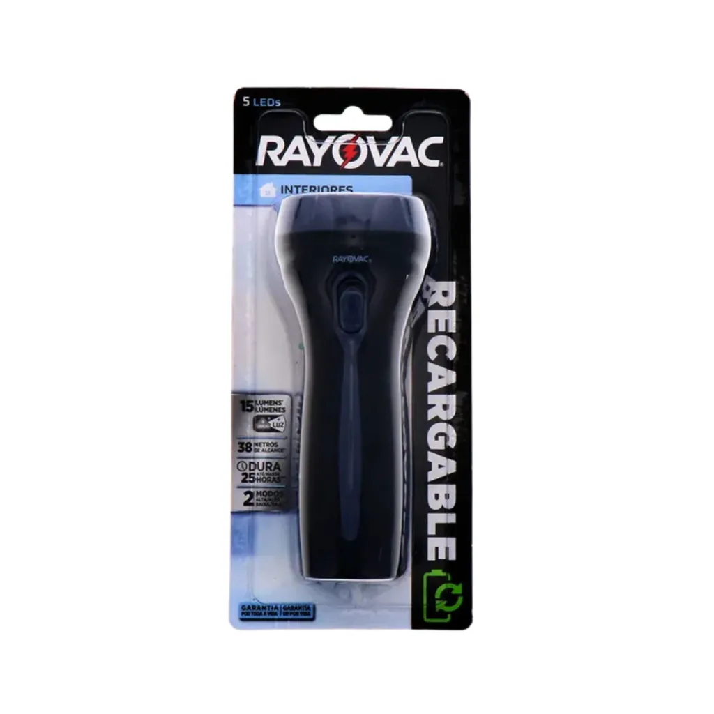 FOCO RECARGABLE RAYOVAC RECMINI 110VF 5LED.webp