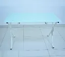 Escritorio Mesa de Cristal SIT-D320 | Superficie de Vidrio Templado | Diseño Moderno | Estructura Metálica