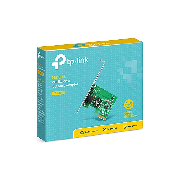 Tarjeta de Red TP-Link TG-3468 PCI Express Gigabit Ethernet | 10/100/1000 Mbps | Wake-on-LAN | Low Profile