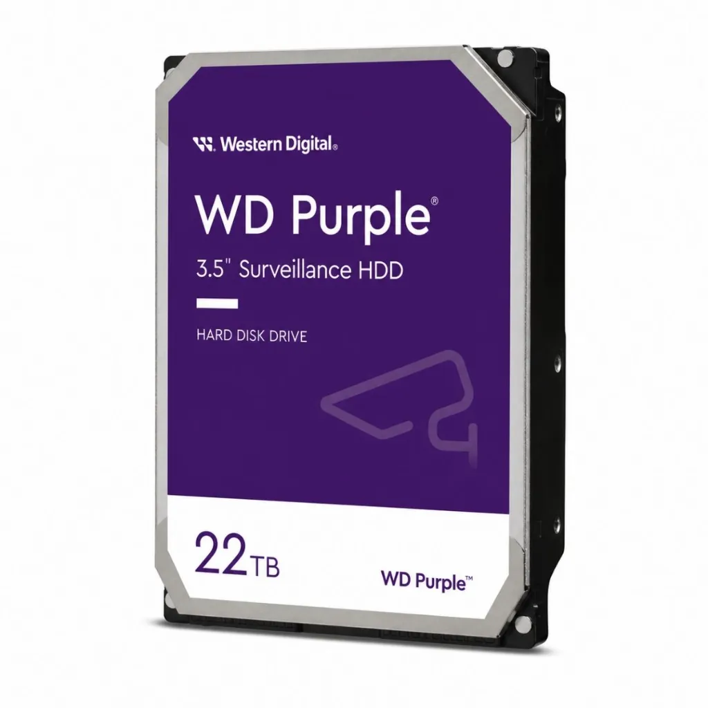 Disco Duro WD Purple Pro 22TB SATA 3.5" WD221PURP | HDD para CCTV, DVR, NVR e IA.webp