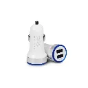 CARGADOR CARRO USB 2 BLANCO LOUKAS.webp