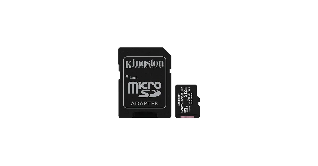 MEMORIA MICROSD 512GB KINGSTON, CLASE 10 UHS-1, A1, INCLUYE ADAPTADOR SD.  .webp