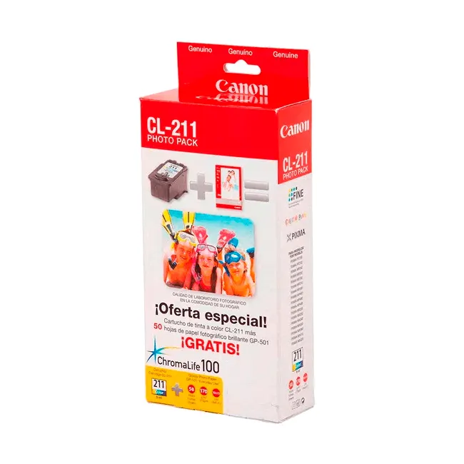 [013803143195] CARTUCHO CANON CL-211 PHOTO PACK