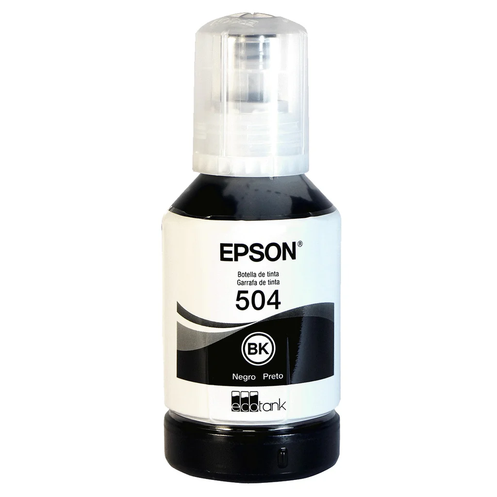 Botella de Tinta Epson 504 Negra