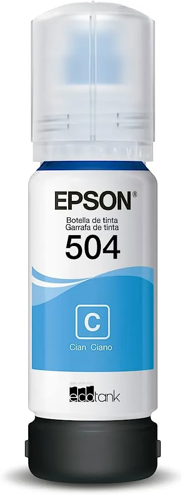 Botella de Tinta Epson 504 Azul