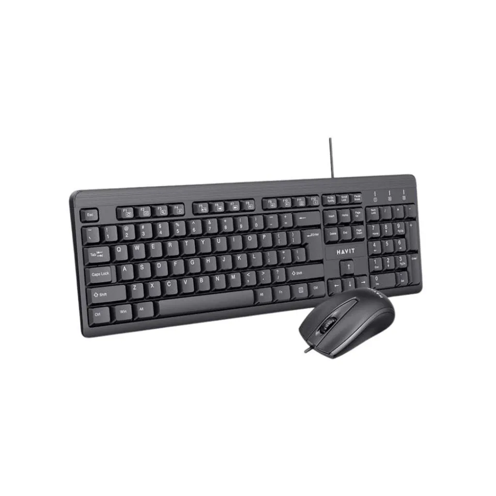 [1004754] COMBO TECLADO Y MOUSE HAVIT KB272CM  USB NEGRO