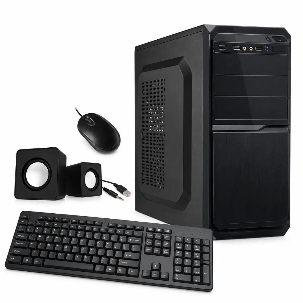 Combo Case Xtech ATX 500W | Teclado + Mouse + Bocinas