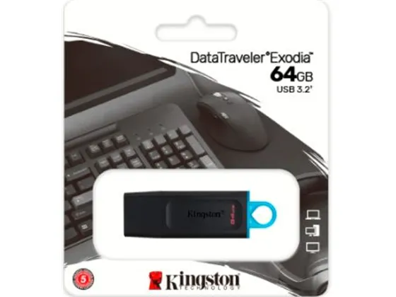 MEMORIA USB KINGSTON 64GB DATA TRAVELER  EXODIA