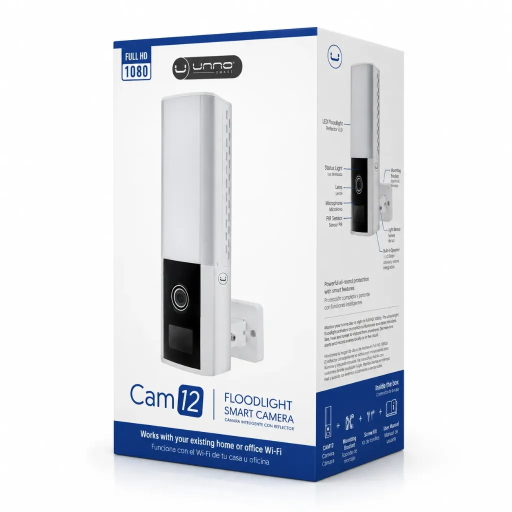 CAMARA UNNO EXTERIOR WIFI INTELIGENTE CAM12