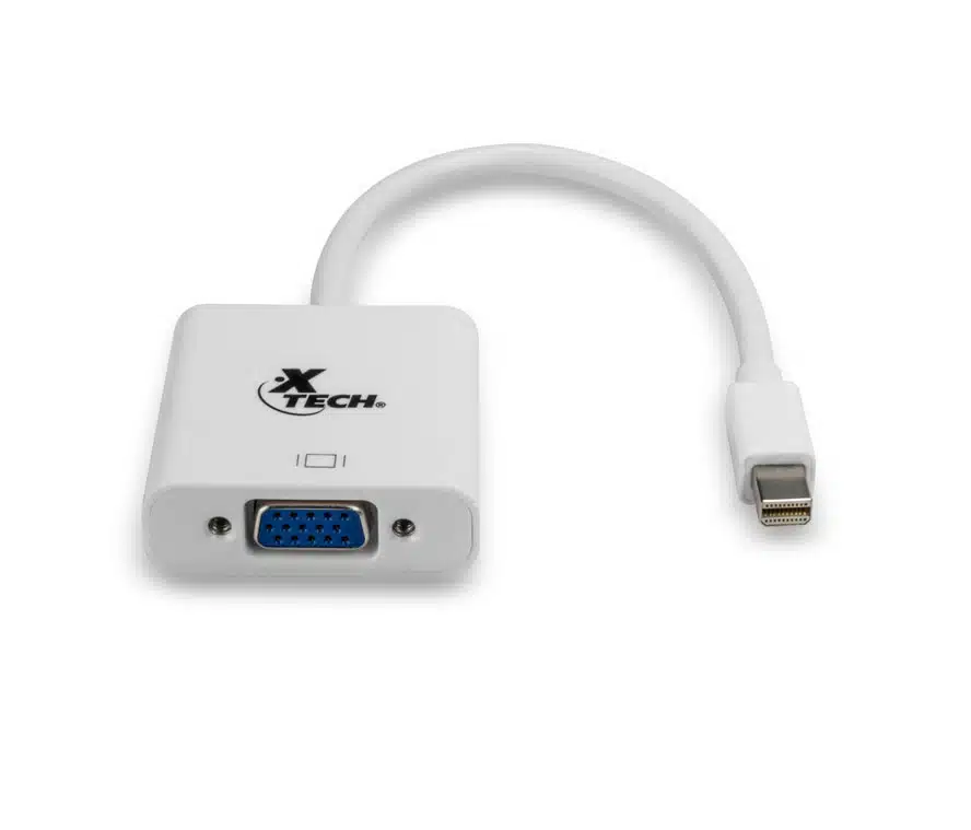 Adaptador Mini DisplayPort Macho a VGA Hembra Xtech | Conversor de Video | Plug & Play