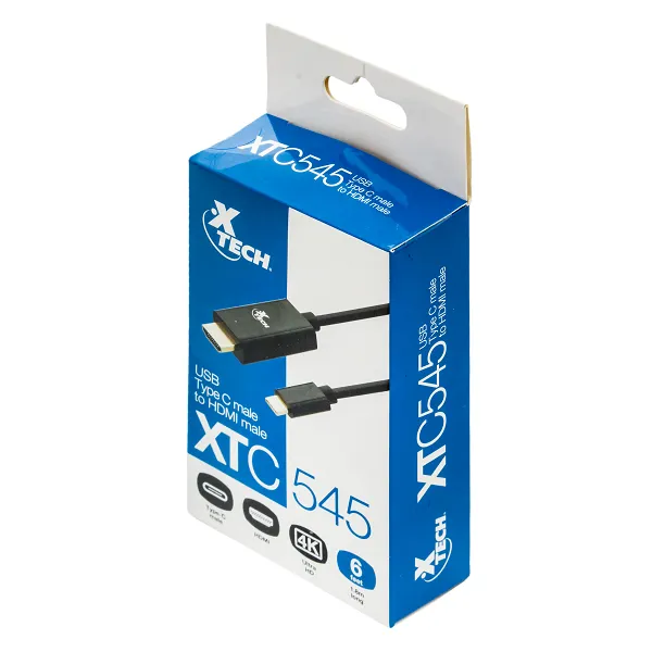CABLE CON CONECTOR USB TIPO-C MACHO A HDMI MACHO