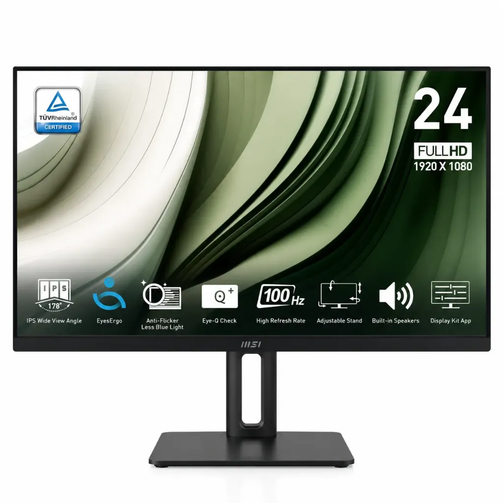 Monitor MSI PRO MP245PG E14 | 24" FHD | IPS | 144Hz | 1ms | Altura Ajustable | Altavoces Integrados