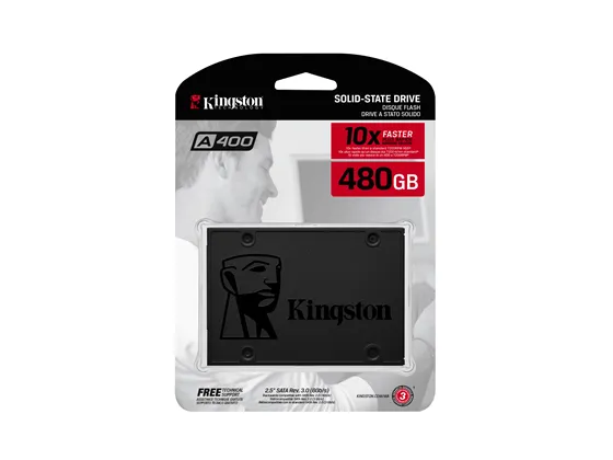 Disco de Estado Sólido Kingston SSD A400 480GB | 2.5" | SATA III | Hasta 500 MB/s | SA400S37/480G