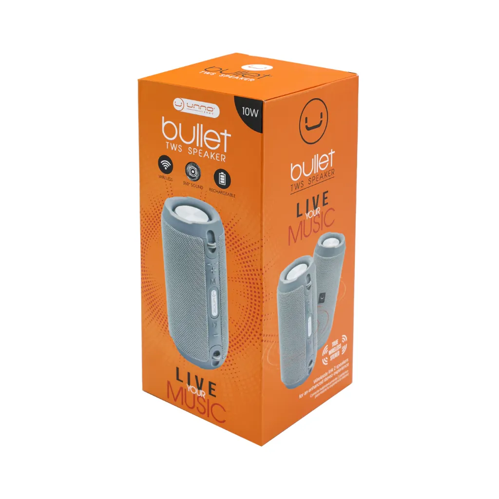 [SP913GY] BOCINA BULLET TWS GRIS BLUETOOTH 5.0