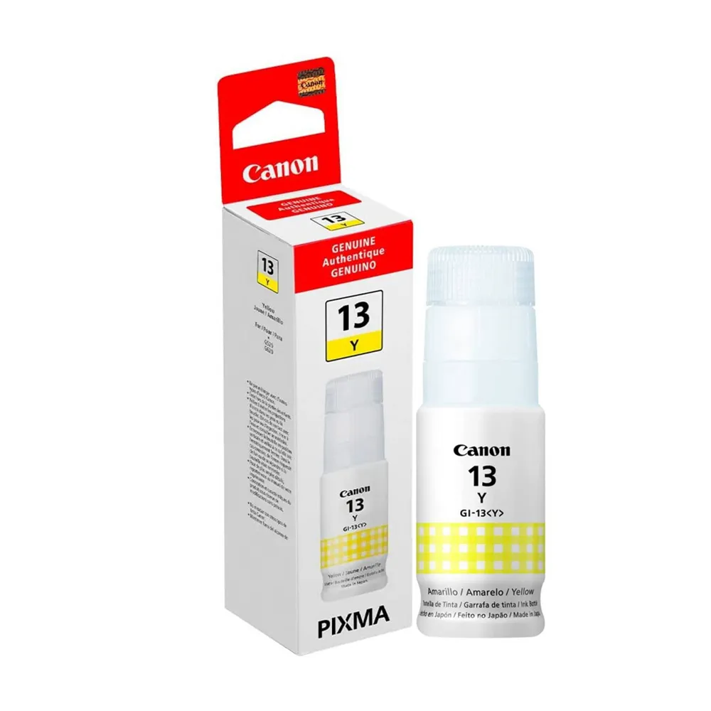 [AS008CAN69] TINTA CANON GI-13 ORIGINA AMARILLA PARA  G510, G610