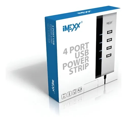 [1957359972665] CARGADOR MULTIPLE 4 PUERTOS USB IME-41405