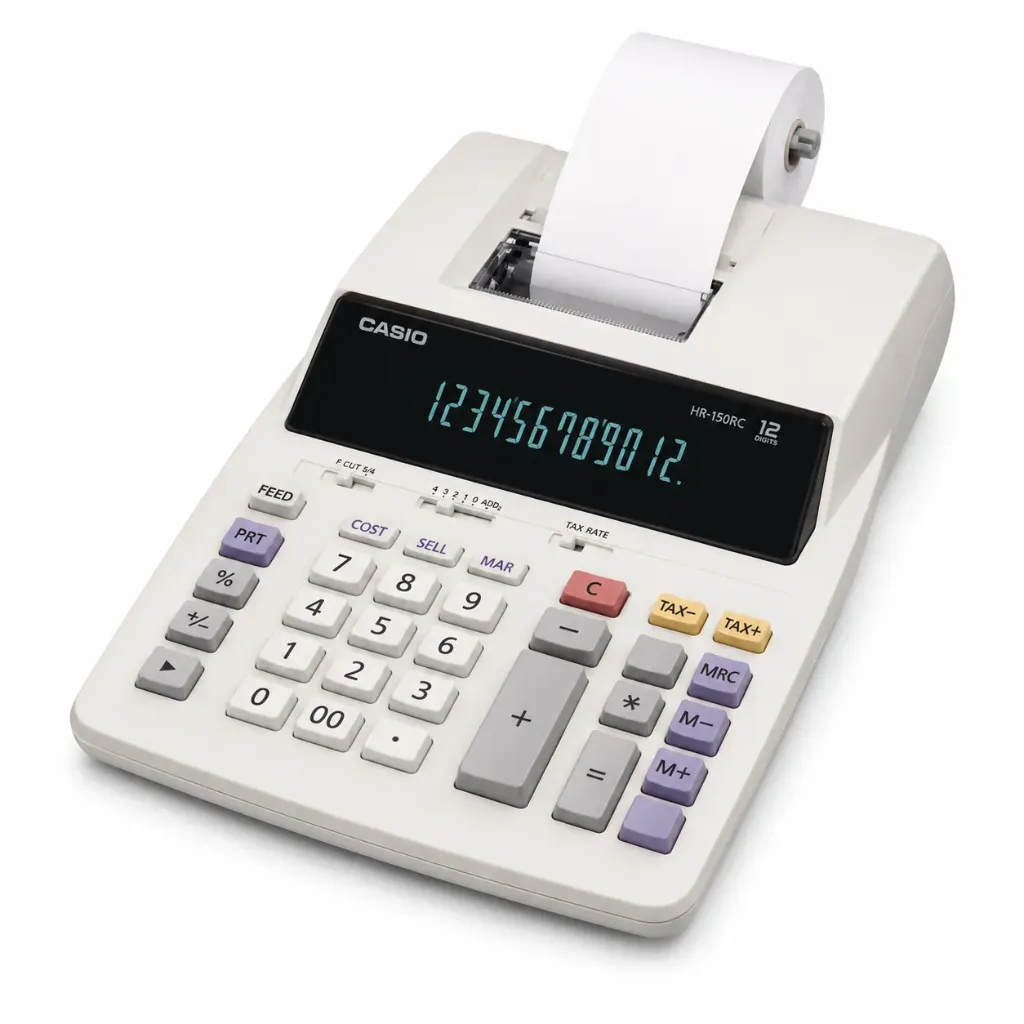 Calculadora Impresora Sharp EL-2630PIII | Pantalla de 12 Dígitos | Incluye Fuente de Poder