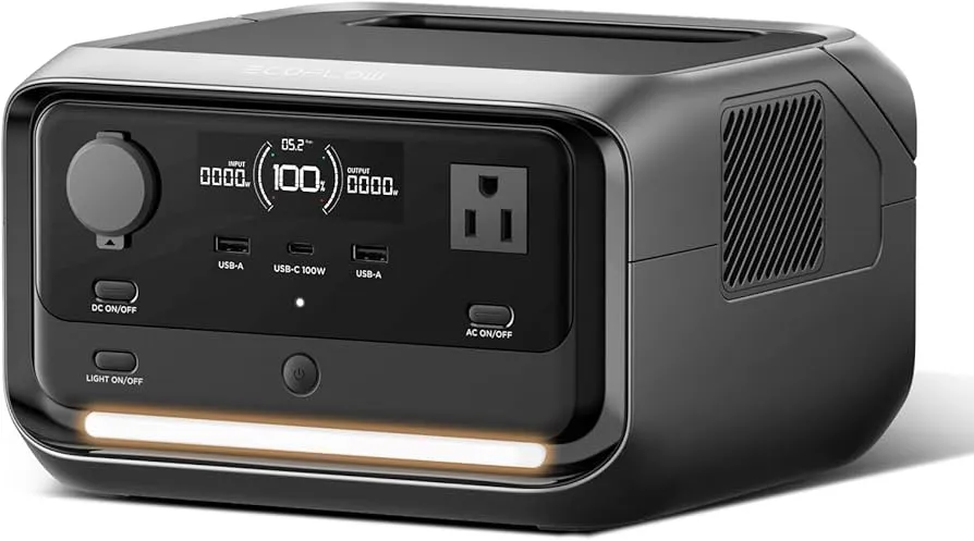 GENERADOR ELÉCTRICO ECOFLOW RIVER 3 UPS 300W