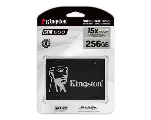 Disco de Estado Sólido Kingston SSD 256GB | 2.5" | SATA III | Hasta 550 MB/s Lectura | 520 MB/s Escritura