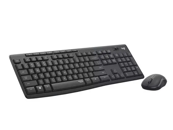 [MK295] Combo Logitech MK295 Silent Wireless | Teclado y Mouse Inalámbricos | USB | Inglés | Negro