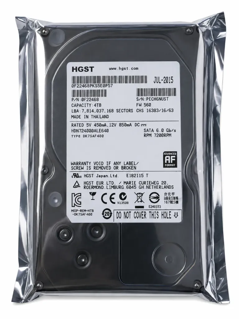 Disco Duro HGST 4TB | HUS724040ALE640 | SATA 6Gb/s | 7200 RPM | 3.5" | Enterprise