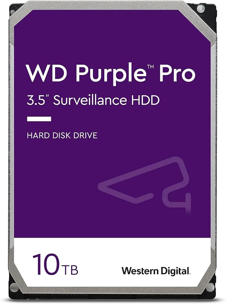 Disco Duro WD Purple Pro WD102PURP 10TB SATA 3.5" para Videovigilancia Profesional