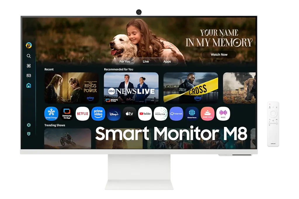 Monitor Samsung Smart Monitor M8 LS32FM801UNXZA | 32" 4K UHD | Smart TV | HDR10 | USB-C | Wi-Fi 5 | Bluetooth