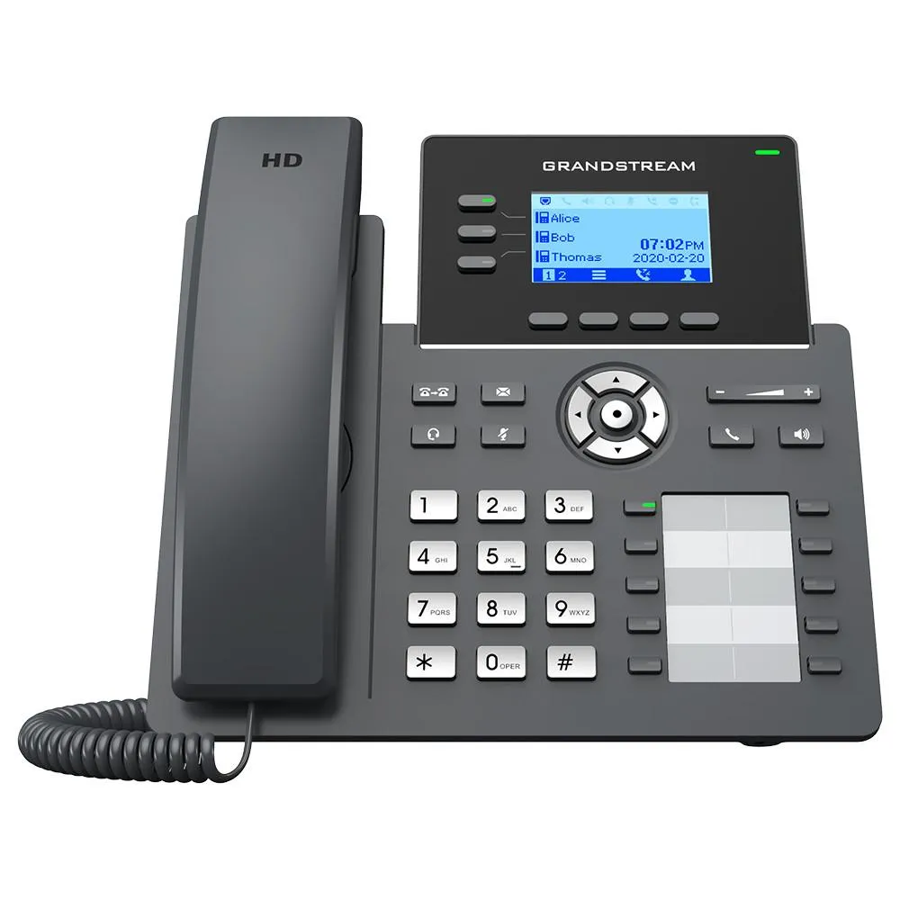 Telefono IP Grandstream GRP2604P 3 Lineas 6 Cuentas SIP PoE