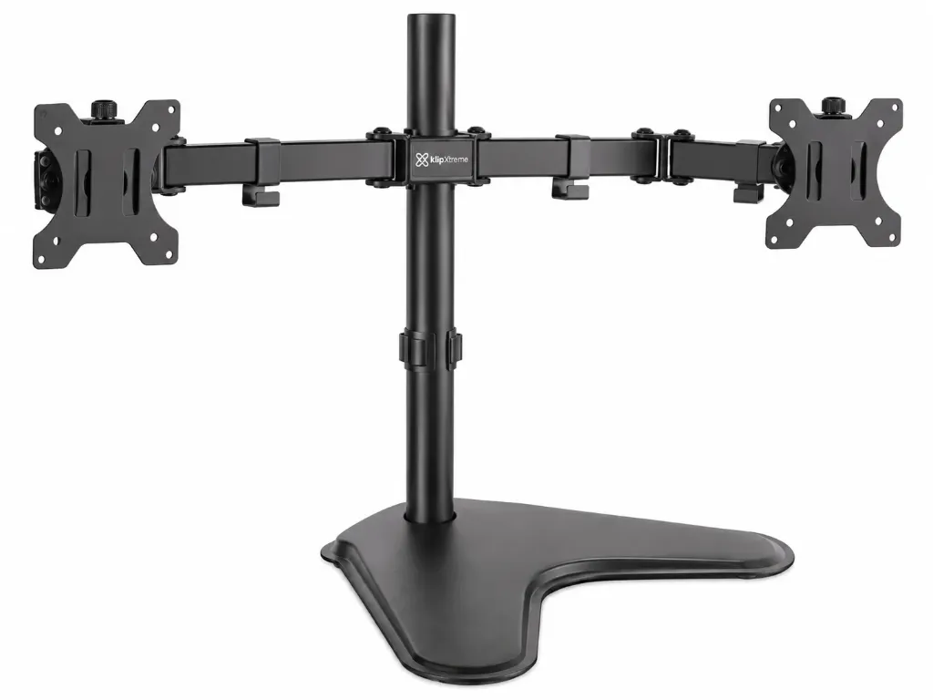 Soporte Doble para Monitor Klip Xtreme | 13" a 32" | Hasta 8 kg por Monitor
