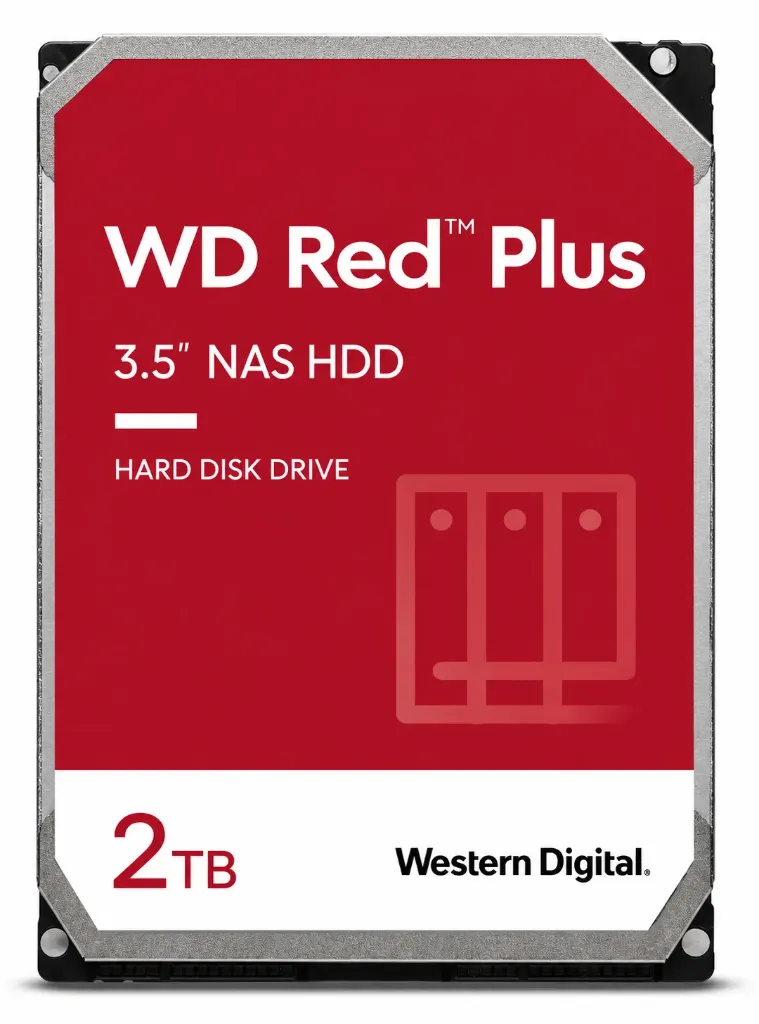 Disco Duro Western Digital WD Red Plus 2TB | NAS HDD | 3.5" SATA | WD20EFRX